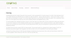 Desktop Screenshot of geotag.de