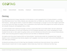 Tablet Screenshot of geotag.de